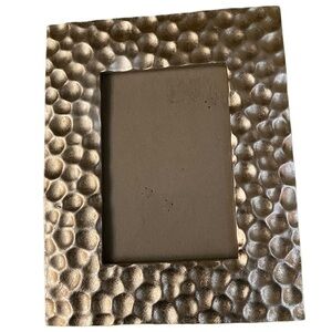 Vintage Broyhill Hammered Metal Photo Frame – Circa 1990s – 5.5x3.5 Photo